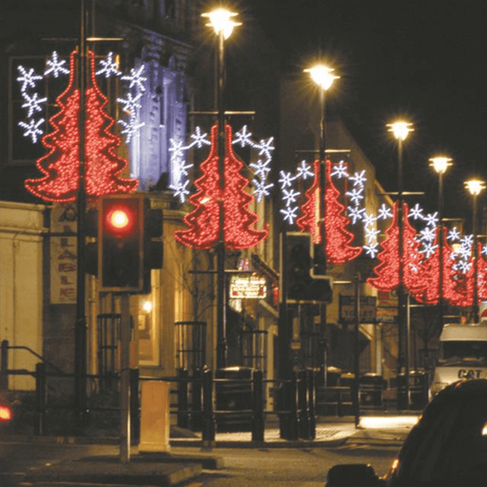 Christmas decoration light pole