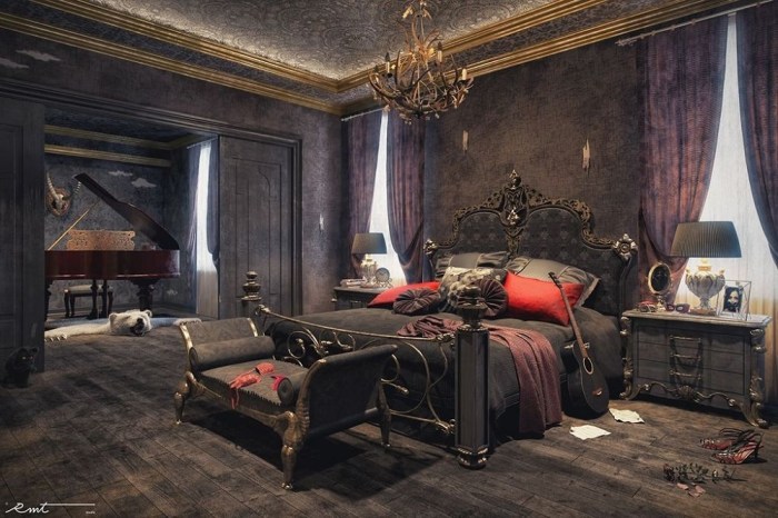 Gothic bedroom decor ideas